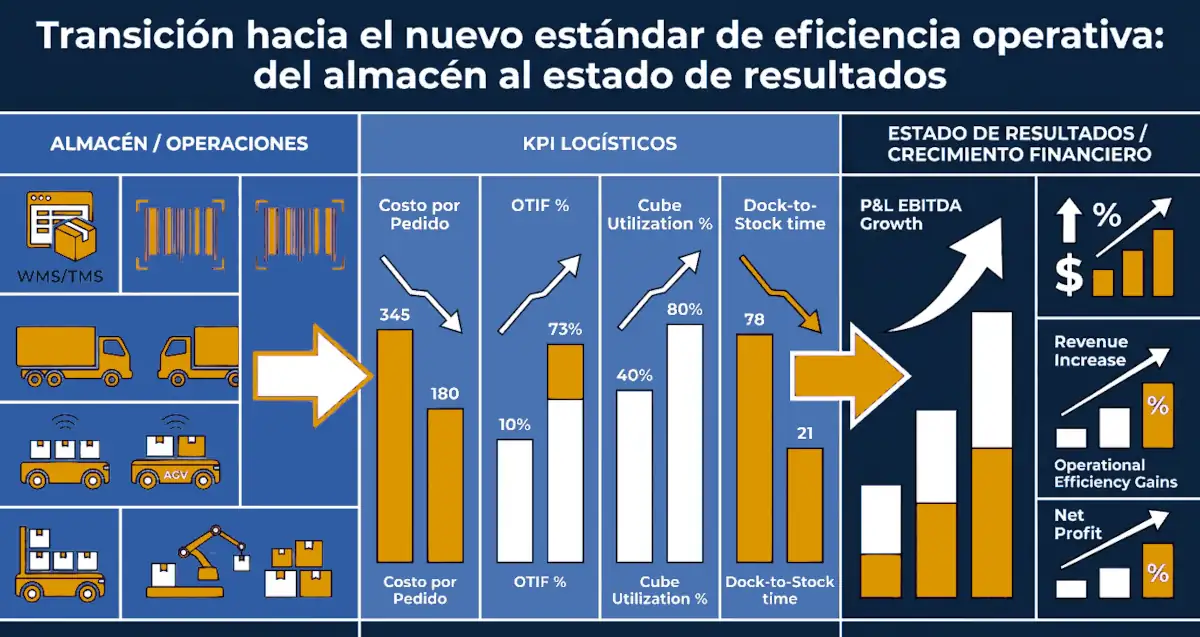 Transición hacia el nuevo estándar de eficiencia operativa: del almacén al estado de resultados